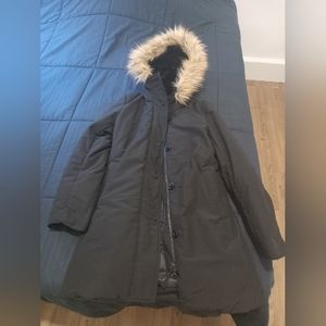 Uniqlo Black Thicken Puffer Coat Warm Jacket. Size S